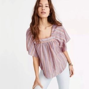 Madewell lightweight multicolor blouse